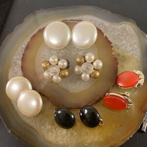 Vintage Japan clip ons all for one price! Or $10 each Guc